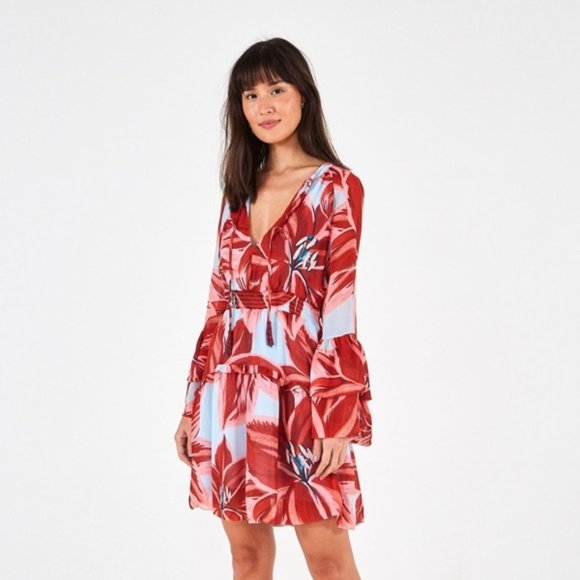 FARM Rio Dresses & Skirts - FARM Rio Azalea Mini Dress in Blue